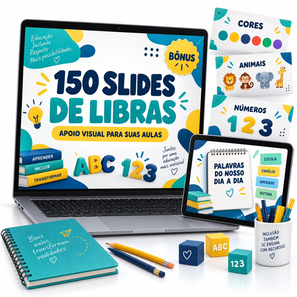 150 slides de Libras